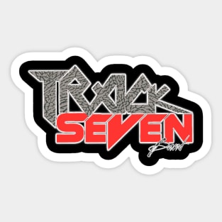 Throwback Track Seven Band Jordan Logo Sticker